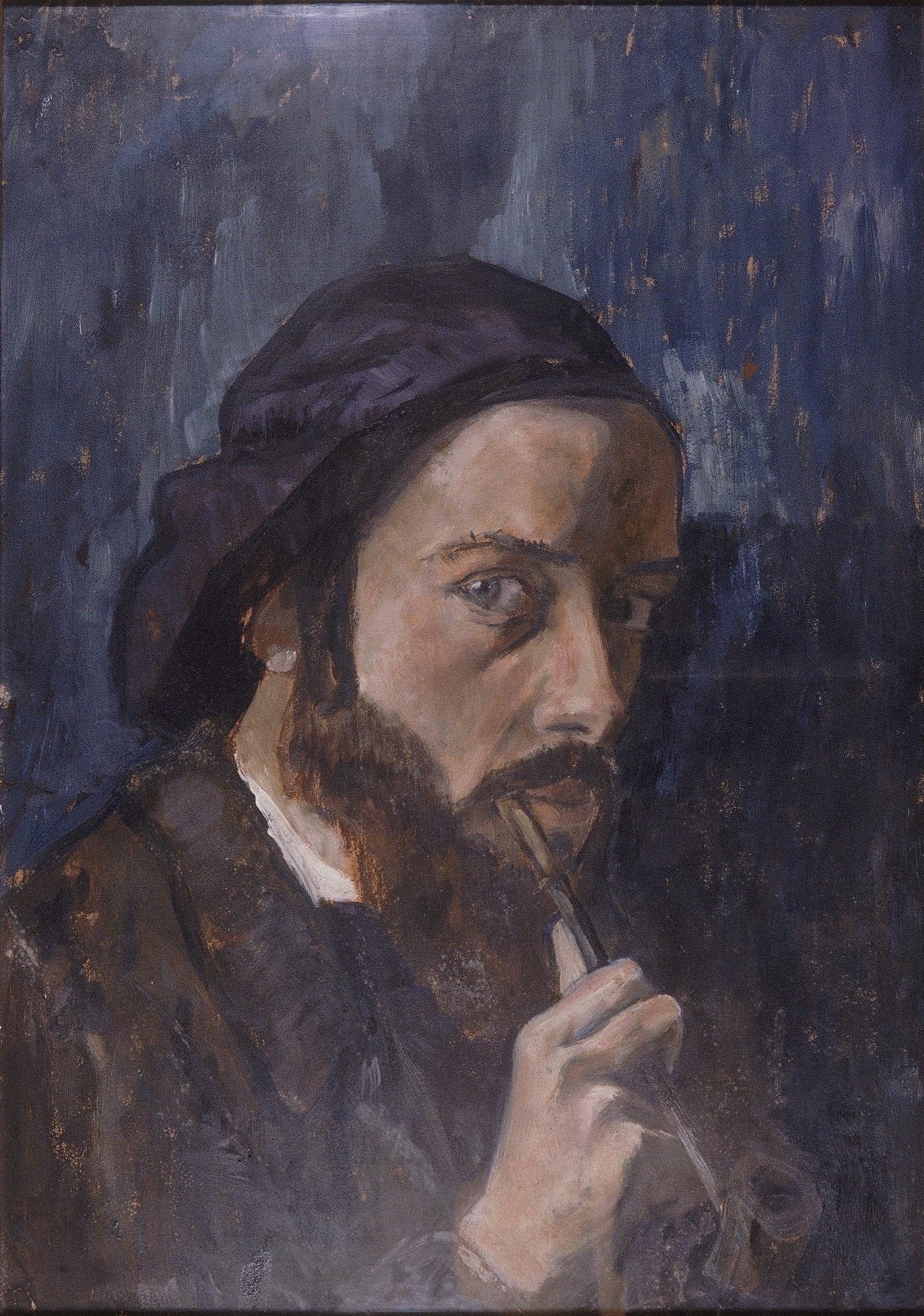 Autoportrait, huile sur carton, 1909